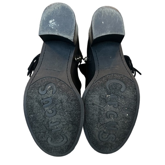 Circus Sam Edelman Black Booties with Fringe Size 7.5 - Picture 8 of 9